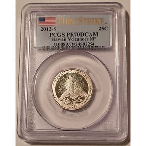 2012 S Clad Hawaii Volcanoes NP Quarter Proof PR70 DCAM PCGS First Strike